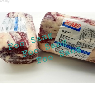 ARG03 阿根廷 Coto 急凍安格斯草飼牛肉眼(約2.5kg~3kg/條), 會員價$220/kg, 實際金額以過磅為準, 免費加工切件